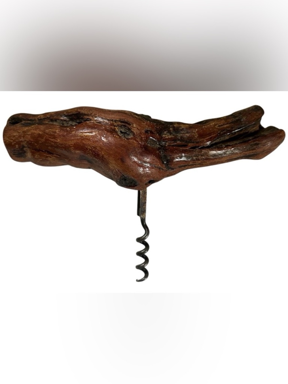 VINTAGE WOODEN CORKSCREW
